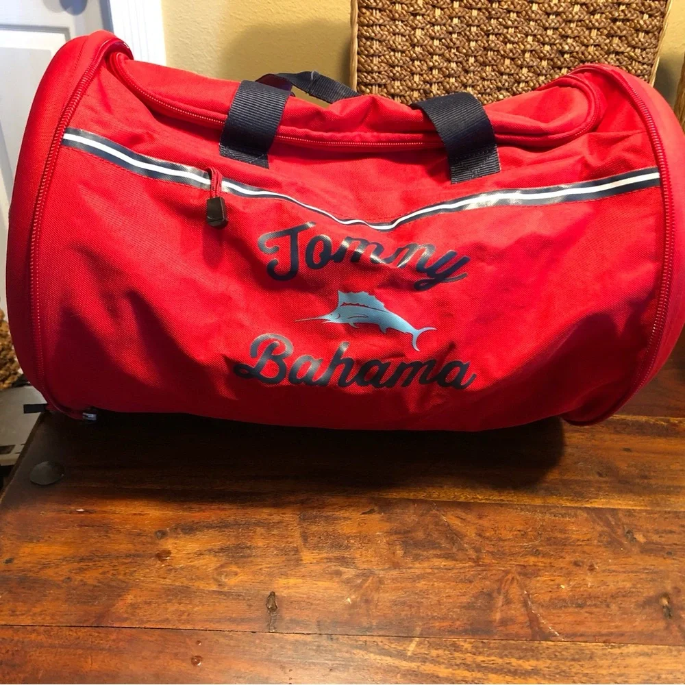 TOMMY BAHAMA BAGS TUMBLER DUFFLE EXPANDS 20.5 X 11.5 X 11.5 Luggage PLEASE READ